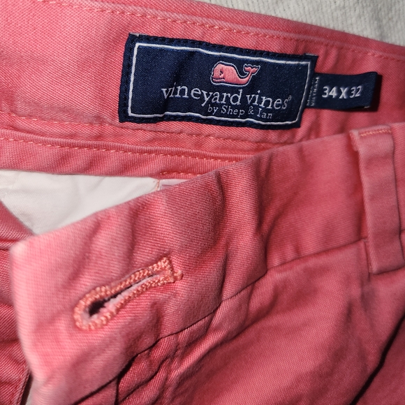 Vineyard Vines Coral Pink Pants 34x32 - Picture 2 of 4